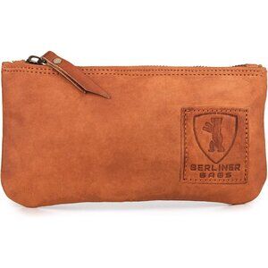 Men and Women - Brown Vintage Leather Pencil Case, Pen Pouch for Work